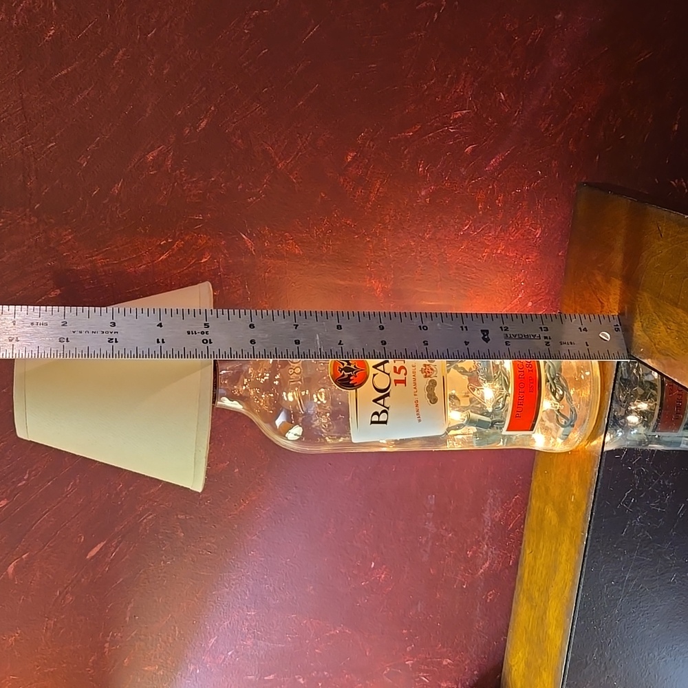 Bacardi 151 Lighted One Of A Kind Bottle Lamp - Picture 2 of 11
